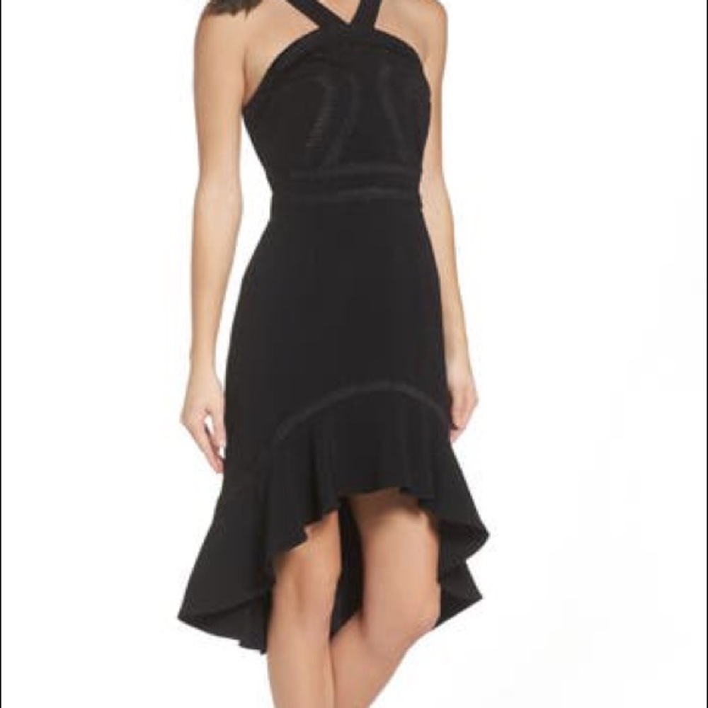 Foxiedox Aviana High Low Halter Dress